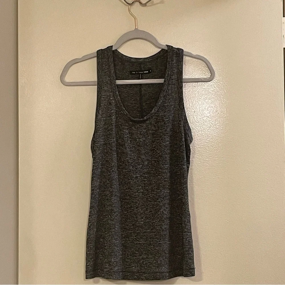RAG & BONE NWOT The Classic Beater Tank in Charcoal - Picture 2 of 6